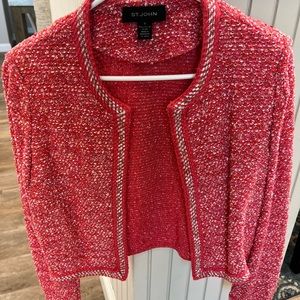 St. John Blazer, Coral, Size 12